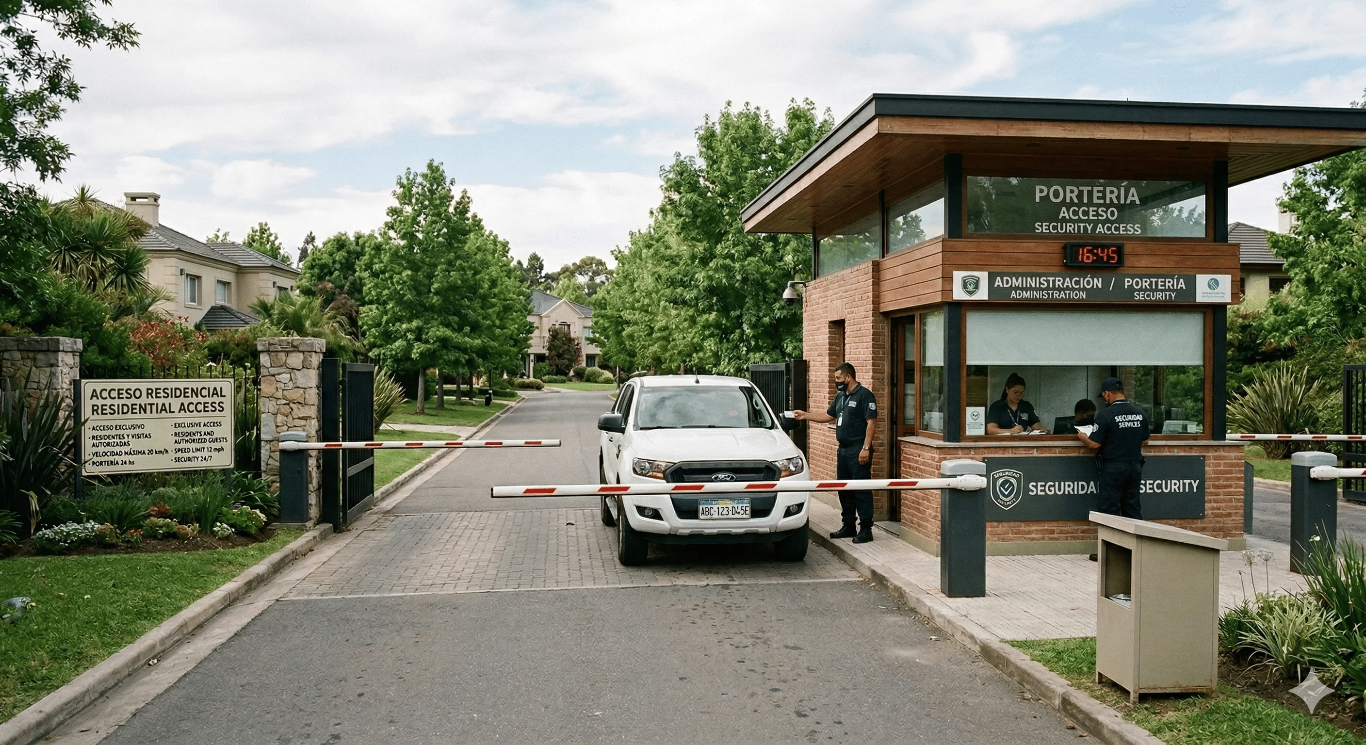 Consorcio con control de accesos y portería