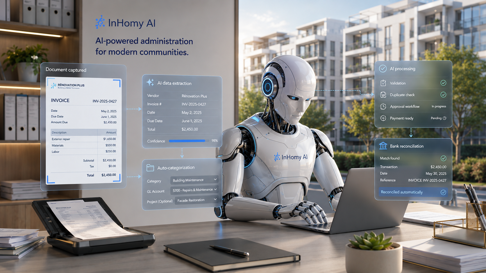 InHomy AI automatizando procesos administrativos del consorcio